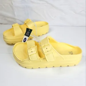 Wild Fable Platform Ecofoam sandals Vegan Lemon Elegant Women Sandals Size 6