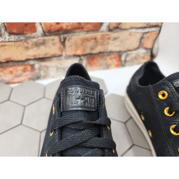 Women Sz 10 Converse CTAS 2in Platform Lift Low Black Spider Gothcore Custom