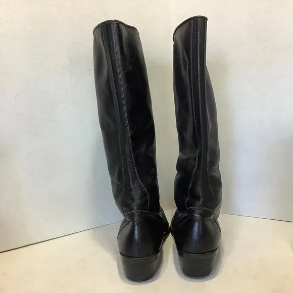 Women Vintage Boston Custom Made Shoes Knee High Lace Up Boots NO SIZE See Descr