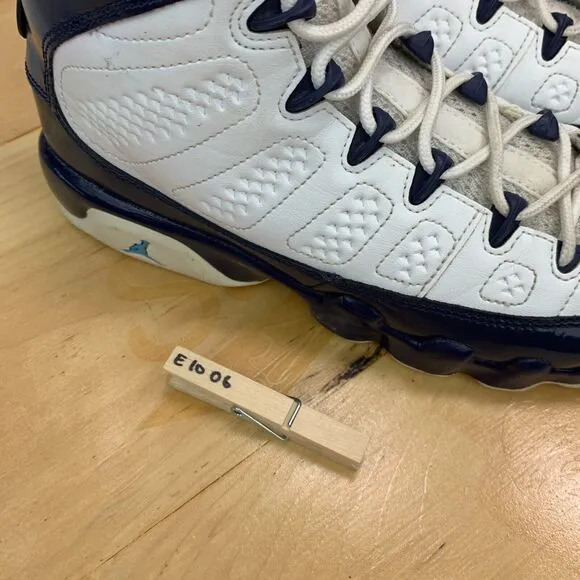 Womens 7.5 / 6Y - Nike Air Jordan Retro 9 Shoes Pearl Blue UNC Sneaker
