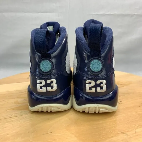 Womens 7.5 / 6Y - Nike Air Jordan Retro 9 Shoes Pearl Blue UNC Sneaker