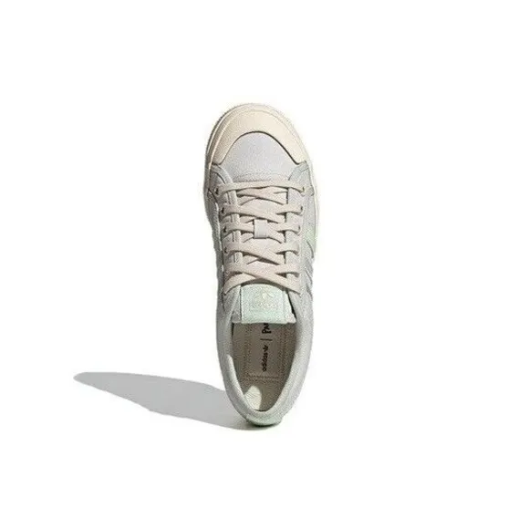 WOMENS Adidas Nizza Platform Cream White Green GX4605