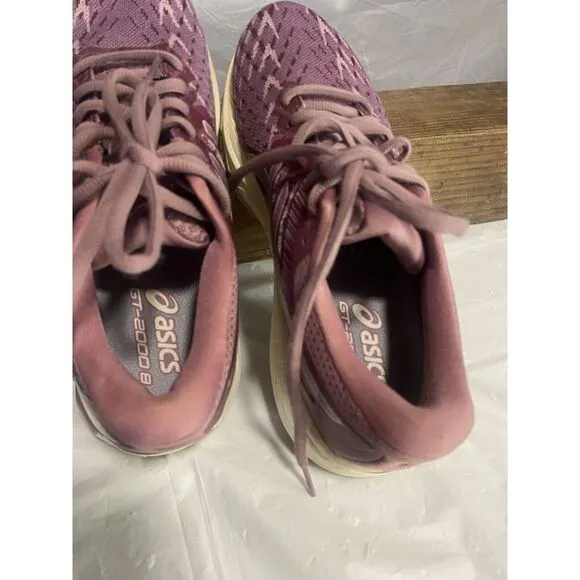 Women's‎ Ascis GT-2000 8 Knit Watershed Rose/White Running Shoe- Size 7.5