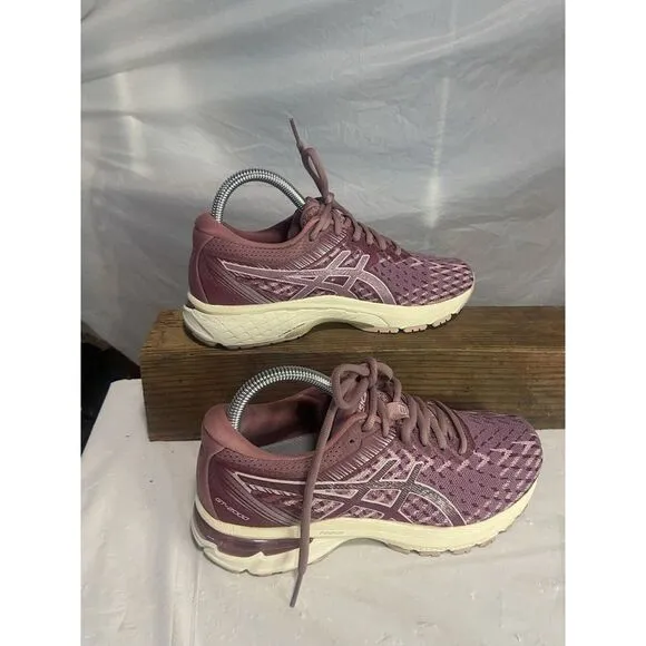 Women's‎ Ascis GT-2000 8 Knit Watershed Rose/White Running Shoe- Size 7.5