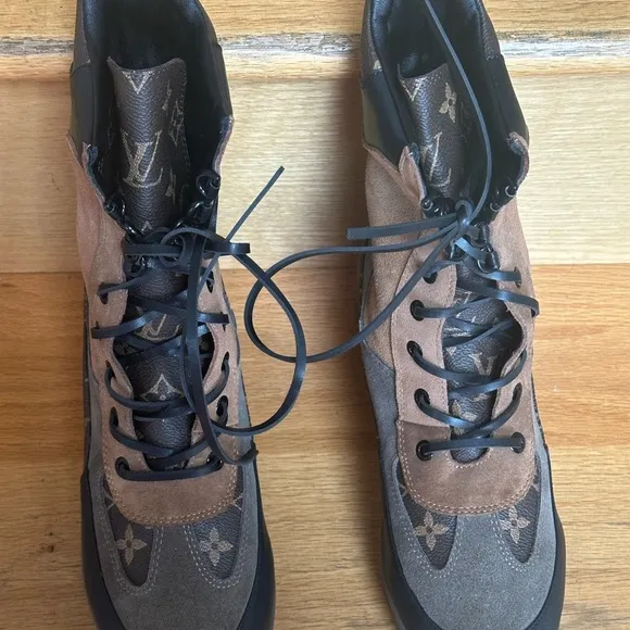 Women's Brown and Black Boots