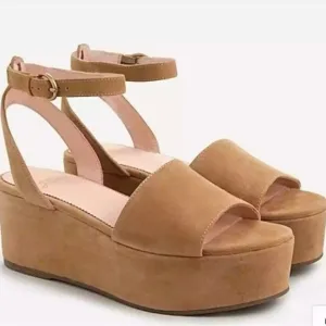 Women's J.Crew Tan Platform Sandals