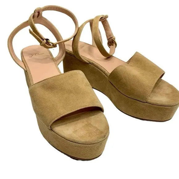 Women's J.Crew Tan Platform Sandals