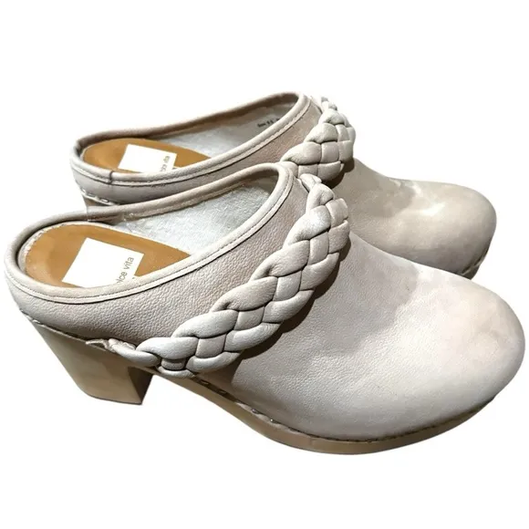 Women's NEW Dolce Villa Braided Dune Nubuck Clogs