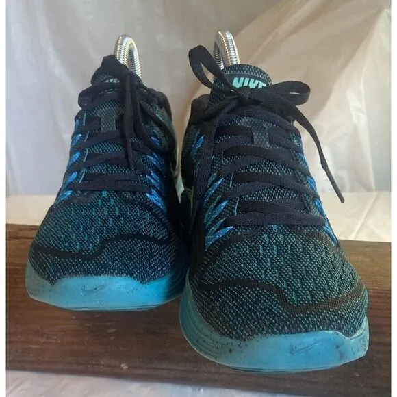 Women's Nike Lunar Tempo Athletic Running Shoes-Black-Rare-Size 8-Excellent Cond