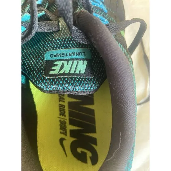 Women's Nike Lunar Tempo Athletic Running Shoes-Black-Rare-Size 8-Excellent Cond