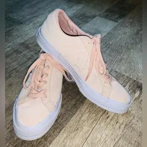 Women's Pink Converse One Star Sneakers Size 8