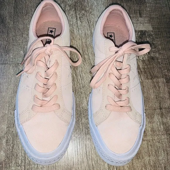 Women's Pink Converse One Star Sneakers Size 8