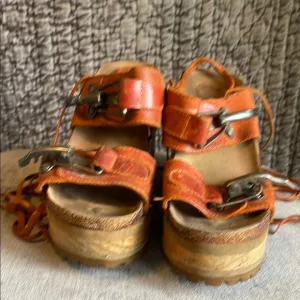 Women's Platform Sandals in Orange
