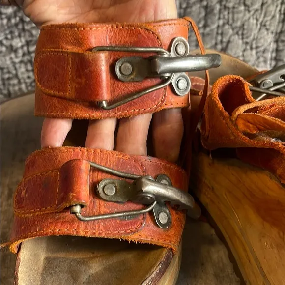 Women's Platform Sandals in Orange