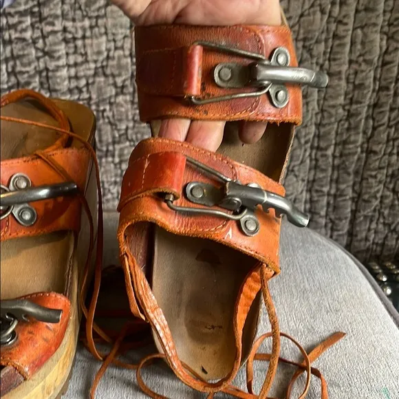 Women's Platform Sandals in Orange
