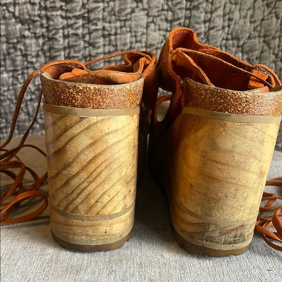 Women's Platform Sandals in Orange