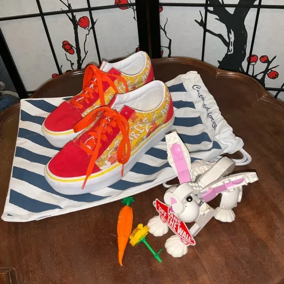 Womens Size 7.5 Vans Platform Customs Aries Year of the Tiger Shoes