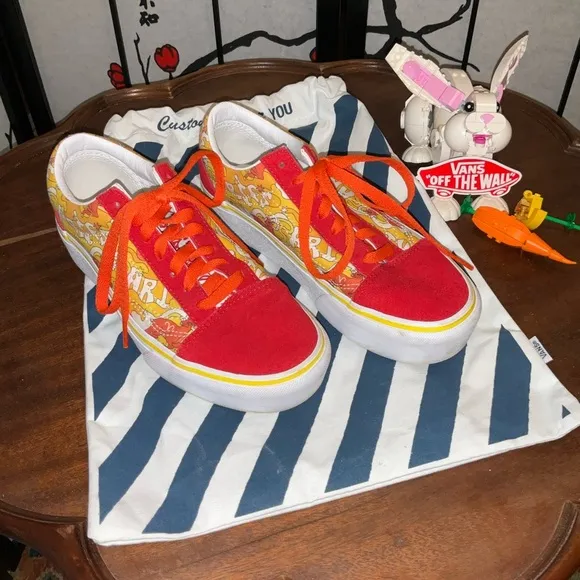 Womens Size 7.5 Vans Platform Customs Aries Year of the Tiger Shoes
