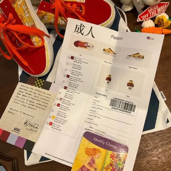 Womens Size 7.5 Vans Platform Customs Aries Year of the Tiger Shoes