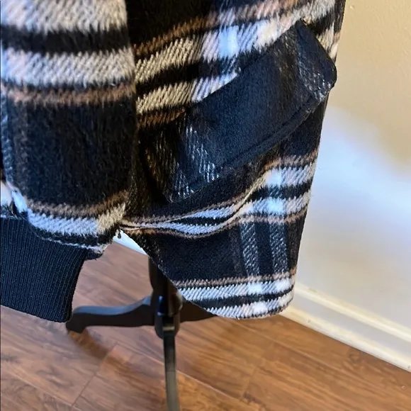 Women’s Steve Madden Wool &amp; Cotton Black Coat