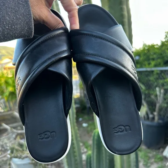Women’s UGG Zayne Crossband Black/white Sandals #6