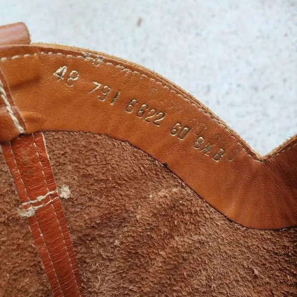 Women's Vintage 70s tan cowboy boots women's 8.5