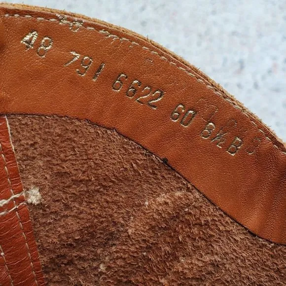 Women's Vintage 70s tan cowboy boots women's 8.5
