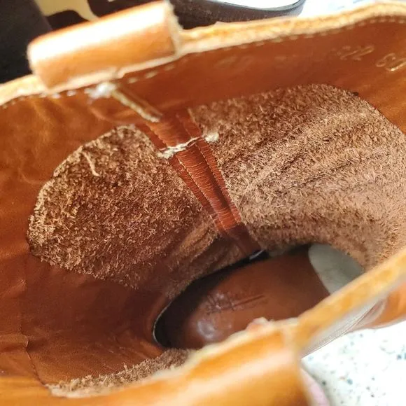 Women's Vintage 70s tan cowboy boots women's 8.5