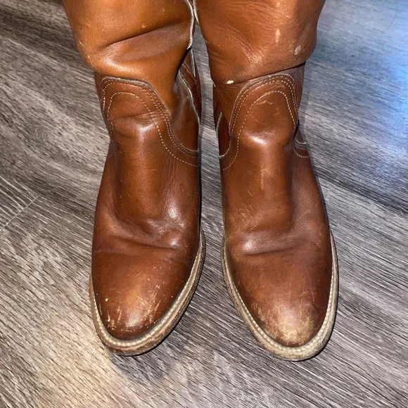 Women's Vintage FRYE Boots, 3 1/2&quot; Heels, Made in USA, Size‎ 5.5
