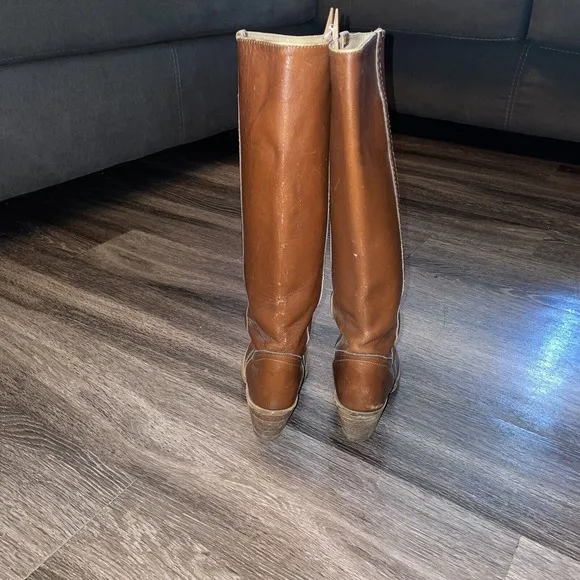 Women's Vintage FRYE Boots, 3 1/2&quot; Heels, Made in USA, Size‎ 5.5