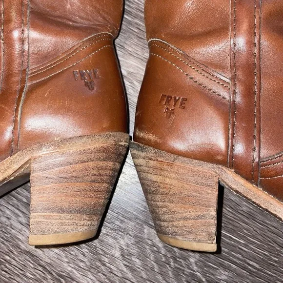 Women's Vintage FRYE Boots, 3 1/2&quot; Heels, Made in USA, Size‎ 5.5