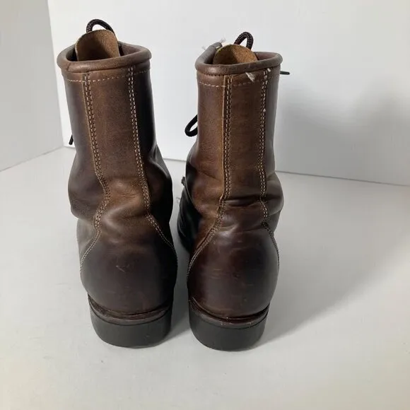 Womens Vintage Laredo Kiltie Leather Boots Brown 7 Made in USA