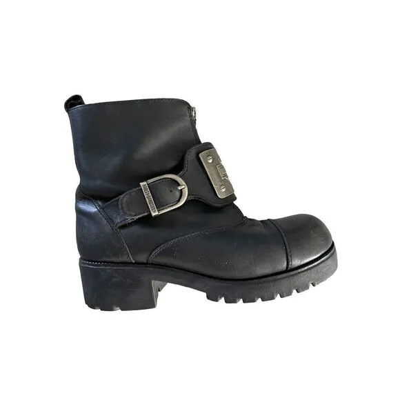 Women’s Vintage Harley-Davidson Riding Boots Buckle Size 8.5