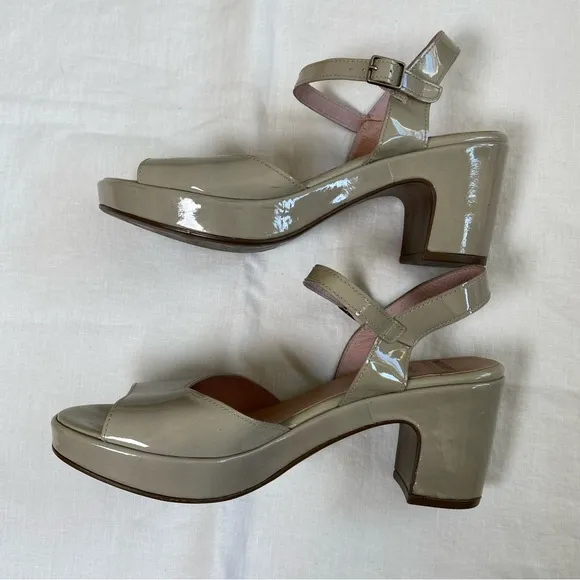 WONDERS Patent Leather Platform Sandals