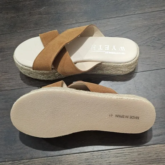 Wyeth X Intentionally Blank Aura Platform Sandals