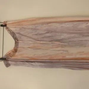 XCVI high low tie dye Bohemian maxi skirt lace waist and waist tie adjustable 1X