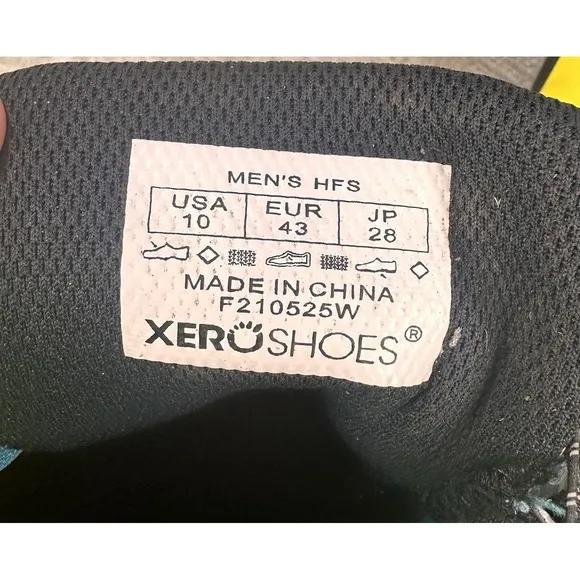 Xero Shoes HFS Glacier Blue Mens Size 10 Sports Running Sneakers 3629