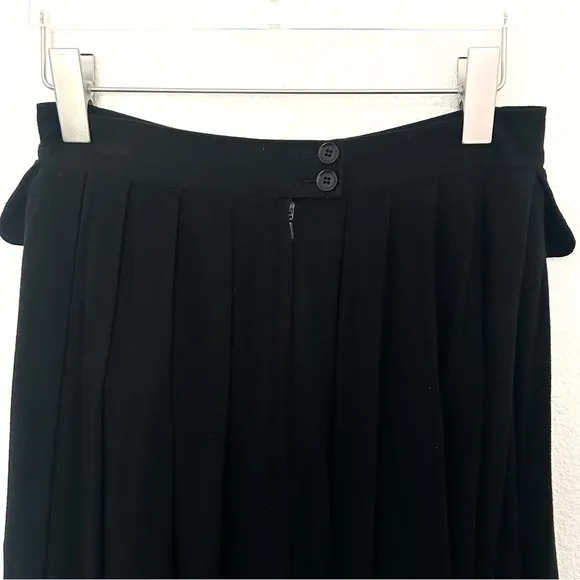 Y-3 Yohji Yamamoto Adidas Maxi Skirt Logo Flap Pocket Cotton Black Size XS