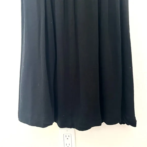 Y-3 Yohji Yamamoto Adidas Maxi Skirt Logo Flap Pocket Cotton Black Size XS