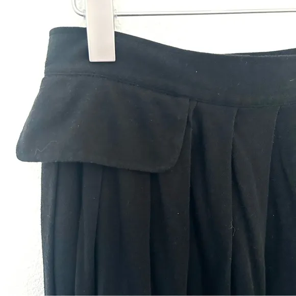 Y-3 Yohji Yamamoto Adidas Maxi Skirt Logo Flap Pocket Cotton Black Size XS