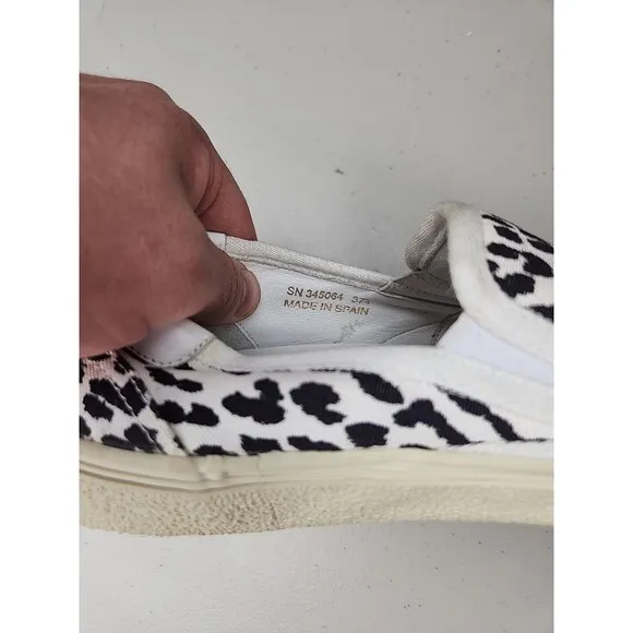 YSL Saint Laurent Babycat slip-on Sneakers Shoes  Womens 37.5 US-7.5