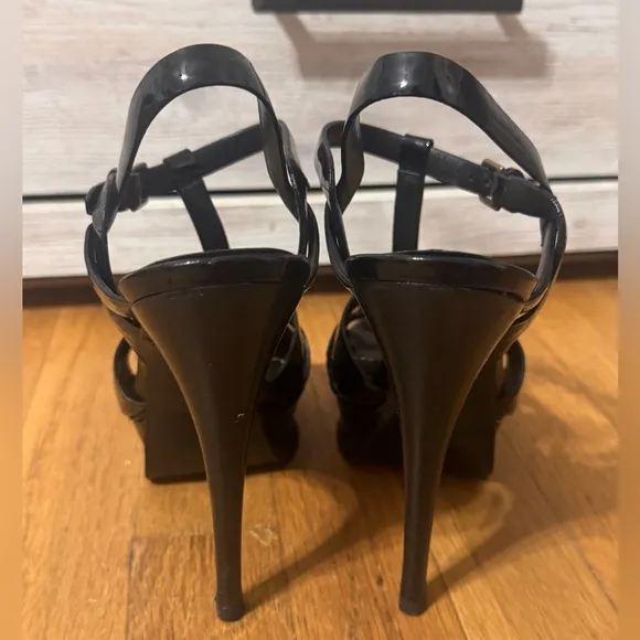 YSL Saint Laurent Tribute Patent Platform Sandals