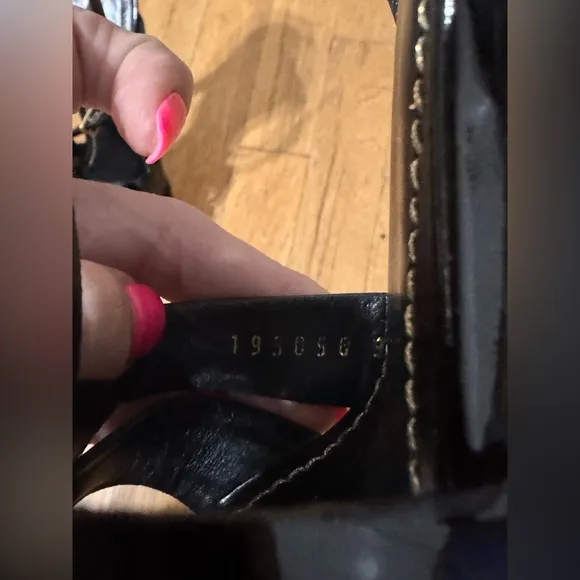 YSL Saint Laurent Tribute Patent Platform Sandals