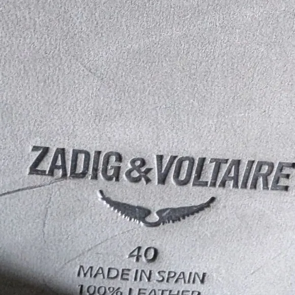 Zadig &amp; Voltaire Cara High Studded Suede Cowboy Western Boots ..Size 40//US 9
