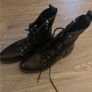 Zara Black Studded Women's Boots