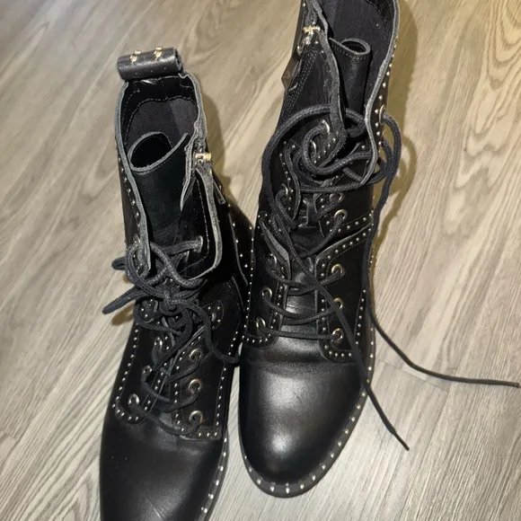 Zara Black Studded Women's Boots